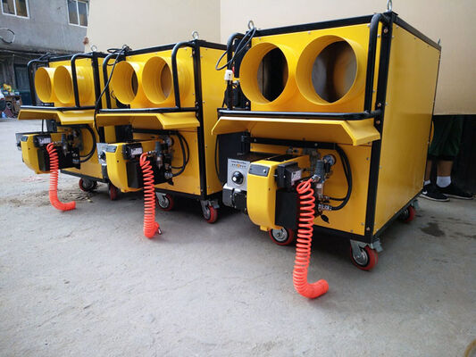 110 V / 60 Hz Chick Brooding Equipment 2x250 Mm Dia With 100 L Oil Tank