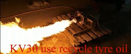 270Kw Recycle Tyre Oil Burner Fire Length Can Be Further Adjusted