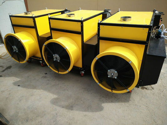 110 V / 60 Hz Chick Brooding Equipment 2x250 Mm Dia With 100 L Oil Tank